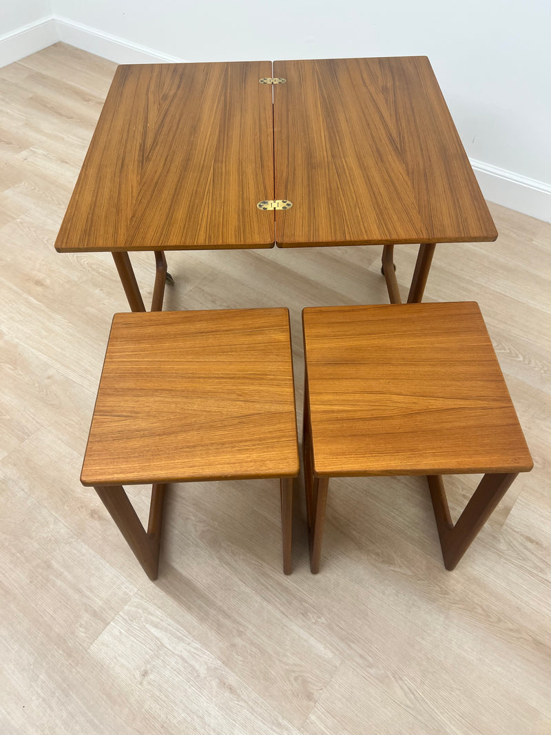 Mid Century Trolley Nest of Tables by McIntosh of Scotland