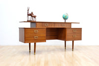 MID CENTURY TEAK DESK BY AUSTINSUITE