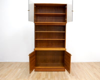 MID CENTURY CHINA CABINET/BOOKCASE BY TURNIDGE OF LONDON