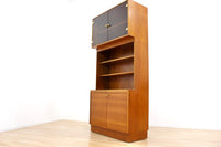 MID CENTURY CHINA CABINET/BOOKCASE BY TURNIDGE OF LONDON