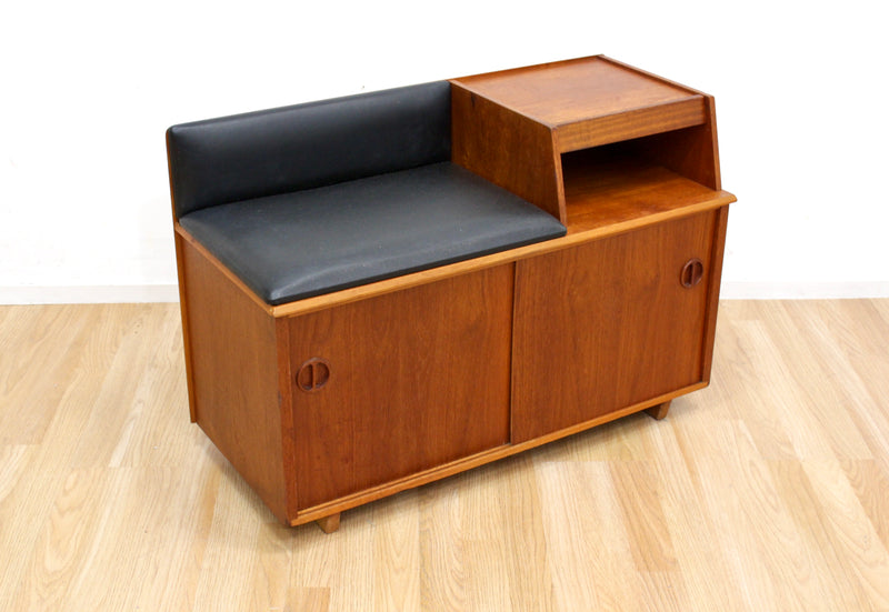 MID CENTURY TELEPHONE BENCH BY CHIPPY HEATH