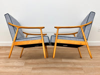 Mid Century Pair of Lounge Chairs by TON