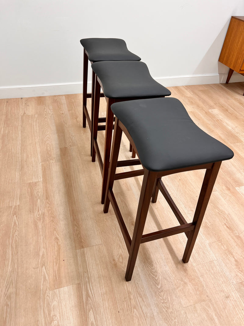 Mid Century Bar/Kitchen Stools (3)