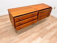 Mid Century Dresser Pair by G Plan