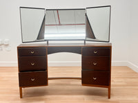 Mid Century Triple Mirror Vanity by Stag Furniture