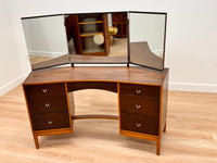 Mid Century Triple Mirror Vanity by Stag Furniture