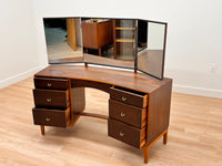 Mid Century Triple Mirror Vanity by Stag Furniture