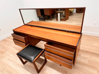 Mid Century Vanity and Stool by William Lawrence of Nottingham