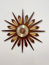 Mid Century Starburst Clock by Spectrum of London