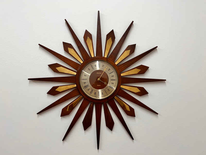 Mid Century Starburst Clock by Spectrum of London