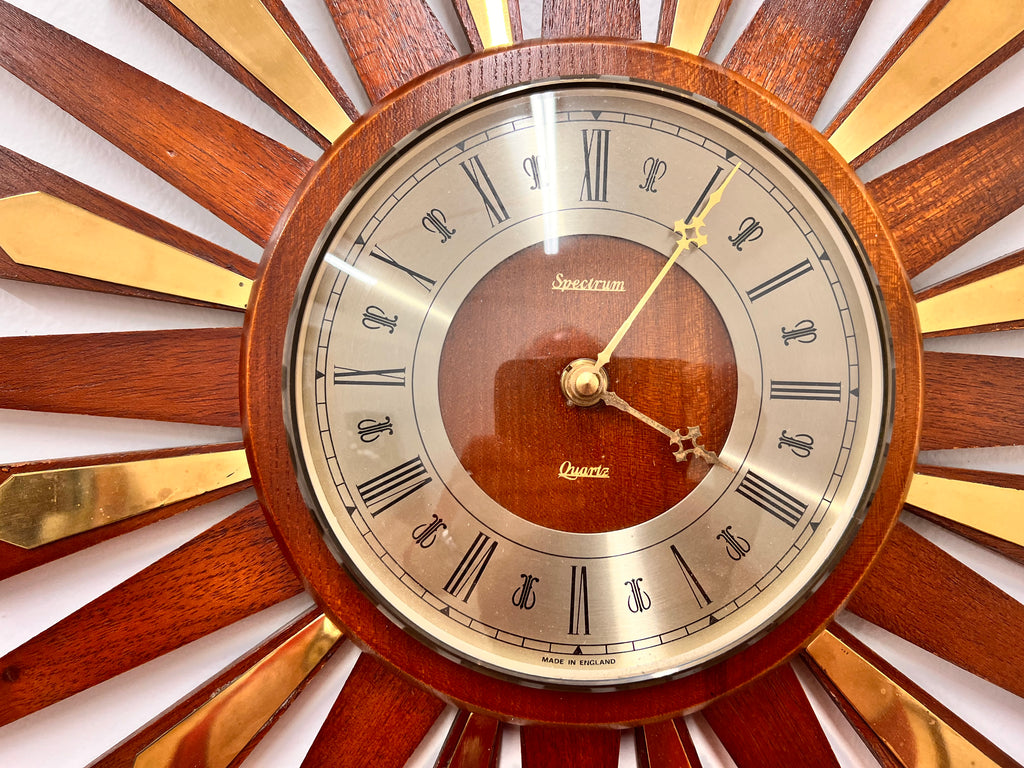 Mid Century Starburst Clock by Spectrum of London