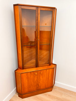 Modern corner online china cabinet