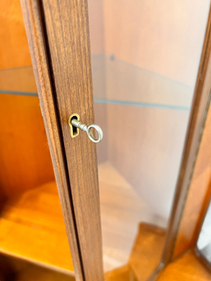 Mid Century Corner China Cabinet by Turnidge of London