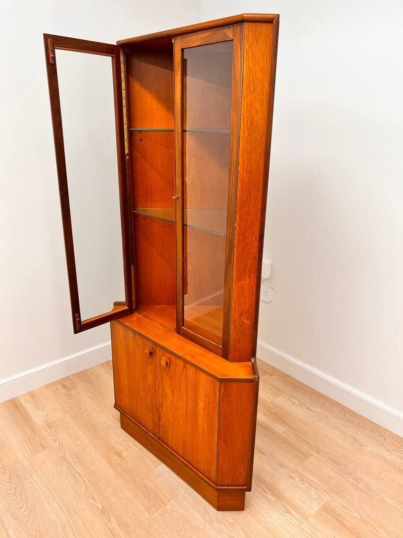 Mid Century Corner China Cabinet by Turnidge of London