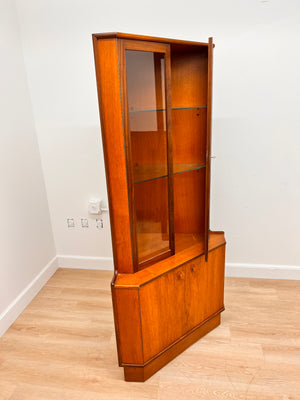 Mid Century Corner China Cabinet by Turnidge of London