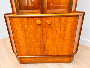 Mid Century Corner China Cabinet by Turnidge of London