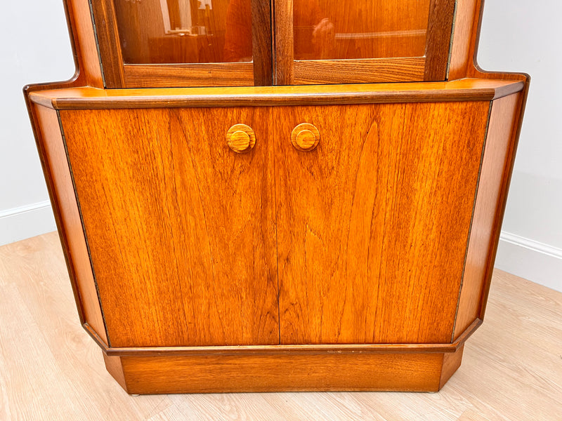 Mid Century Corner China Cabinet by Turnidge of London