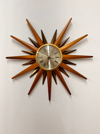 Mid Century Starburst Clock by Paico