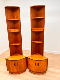 Pair of Mid Century Corner Cabinets by G Plan..