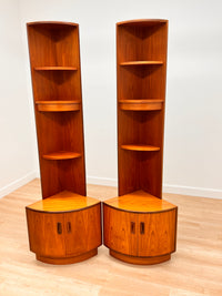 Pair of Mid Century Corner Cabinets by G Plan..
