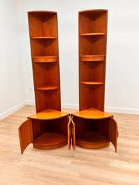 Pair of Mid Century Corner Cabinets by G Plan..