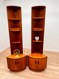 Pair of Mid Century Corner Cabinets by G Plan..