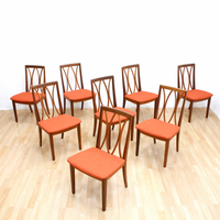 MID CENTURY DINING CHAIRS BY G PLAN 8 SET