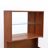 MID CENTURY DISPLAY CABINET/BOOKCASE BY TURNIDGE OF LONDON