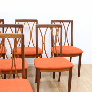 MID CENTURY DINING CHAIRS BY G PLAN 8 SET