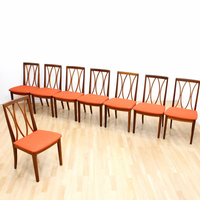 MID CENTURY DINING CHAIRS BY G PLAN 8 SET