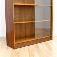 MID CENTURY TALL BOOKCASE DISPLAY CABINET