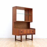 MID CENTURY DISPLAY CABINET/BOOKCASE BY TURNIDGE OF LONDON