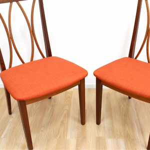 MID CENTURY DINING CHAIRS BY G PLAN 8 SET