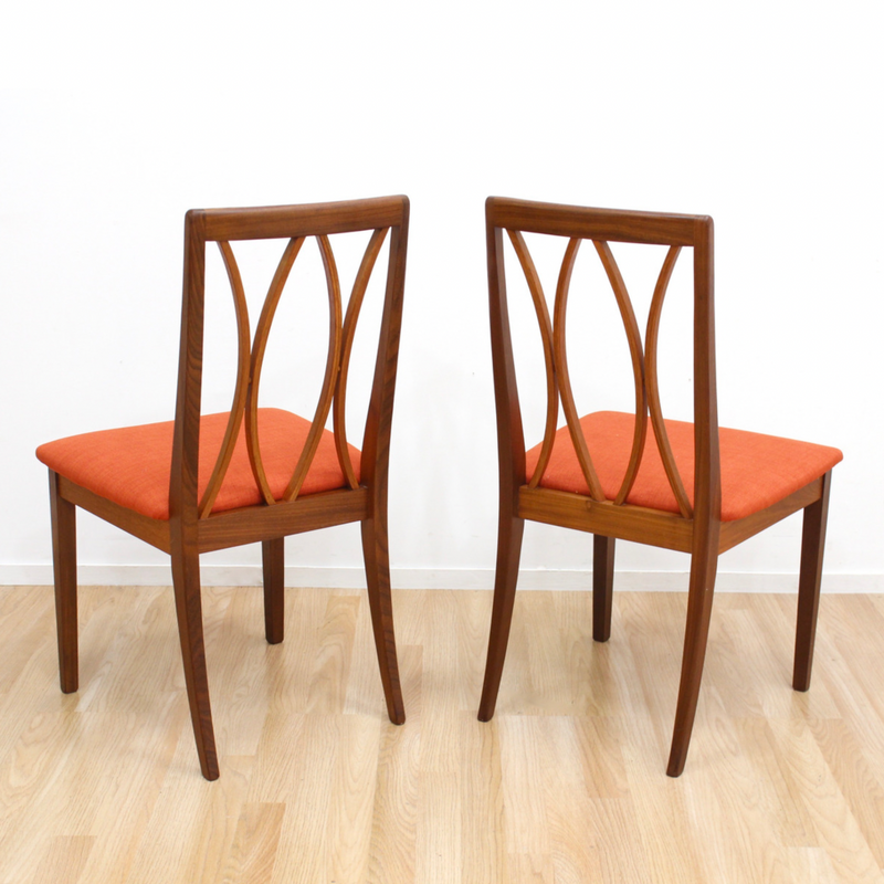 MID CENTURY DINING CHAIRS BY G PLAN 8 SET