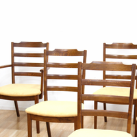 SET OF SIX VINTAGE OAK DINING CHAIRS BY G PLAN