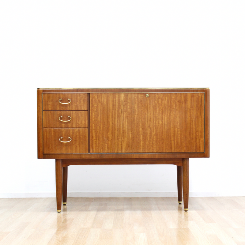 MID CENTURY DRINKS CABINET CREDENZA BY GREAVES AND THOMAS