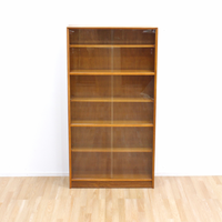 MID CENTURY TALL BOOKCASE DISPLAY CABINET